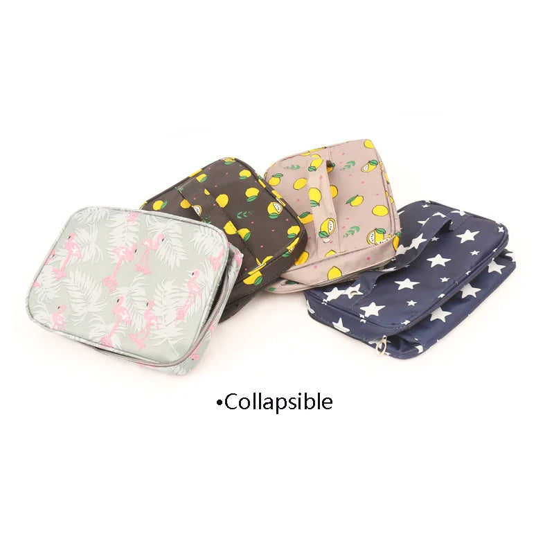 Waterproof Portable Women Makeup Bag High Capacity Toiletries