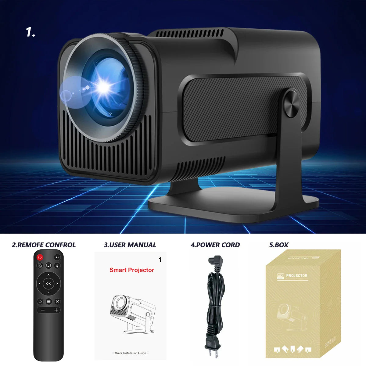 4K Android 11 Projector HY320