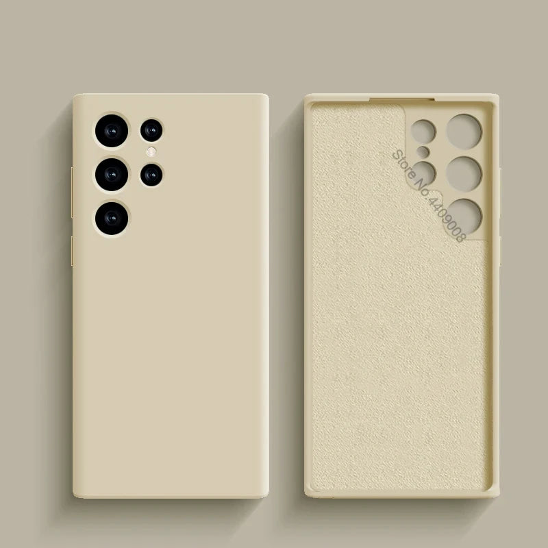 Original Liquid Silicone Case For Samsung Galaxy S24 S23 S22 S21 S25 Ultra A55 A54 A34 A14 A53 A52 Phone Accessories Soft Cover