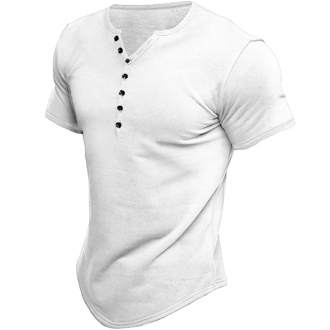 Rivaro Classic Henley Shirt for Men – Stylish Casual Wear