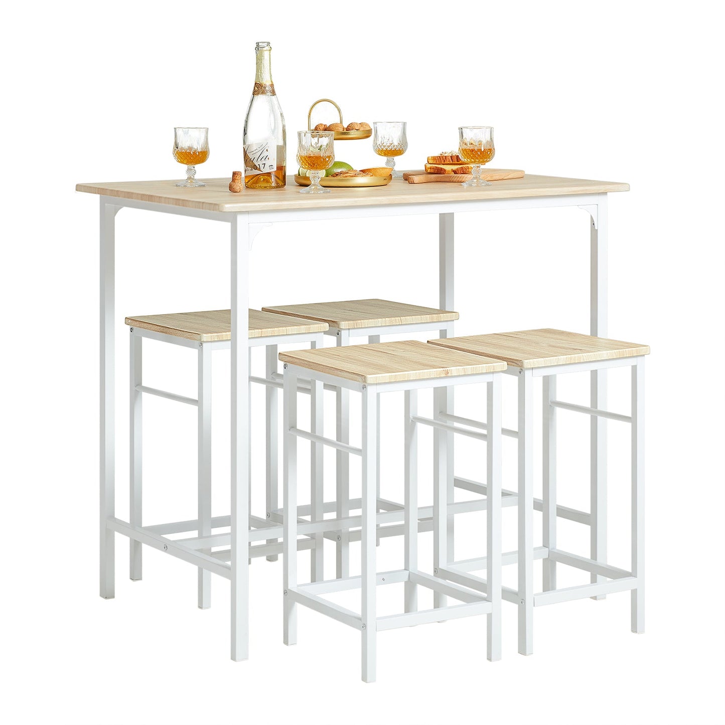 SoBuy 5‑Piece Bar Table
