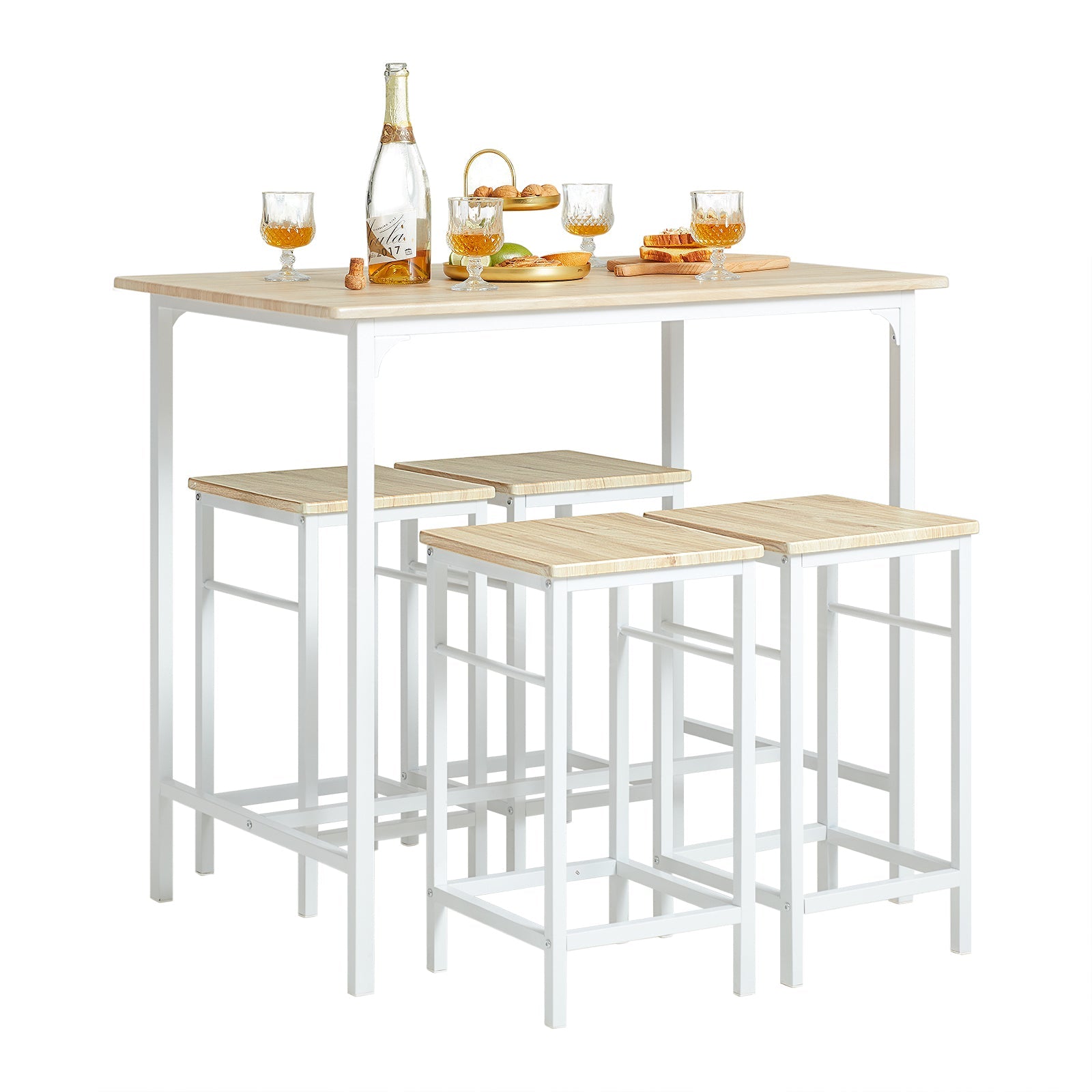 SoBuy 5‑Piece Bar Table