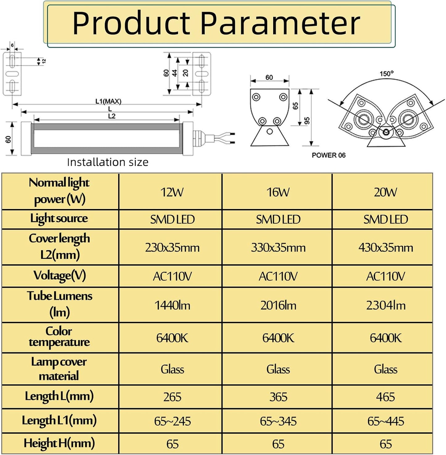 Waterproof Tube Light LED