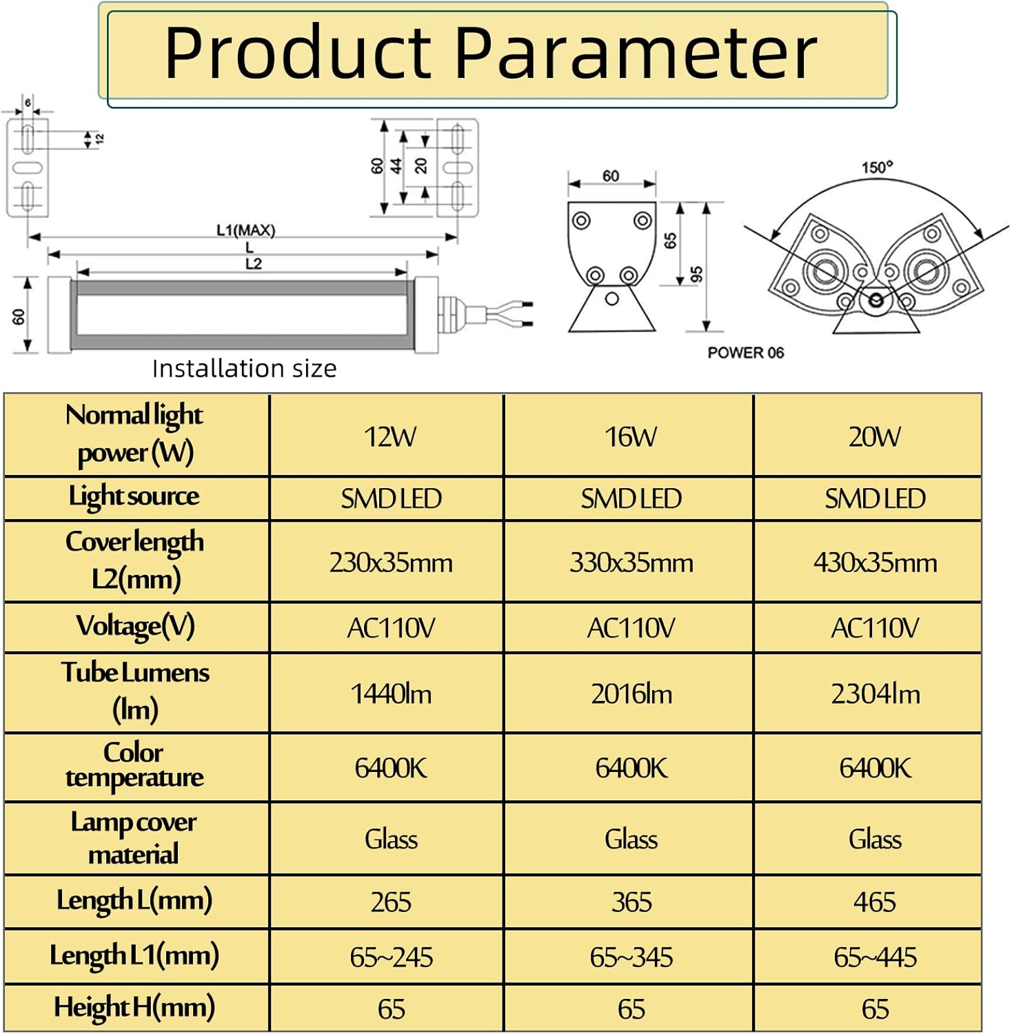 Waterproof Tube Light LED