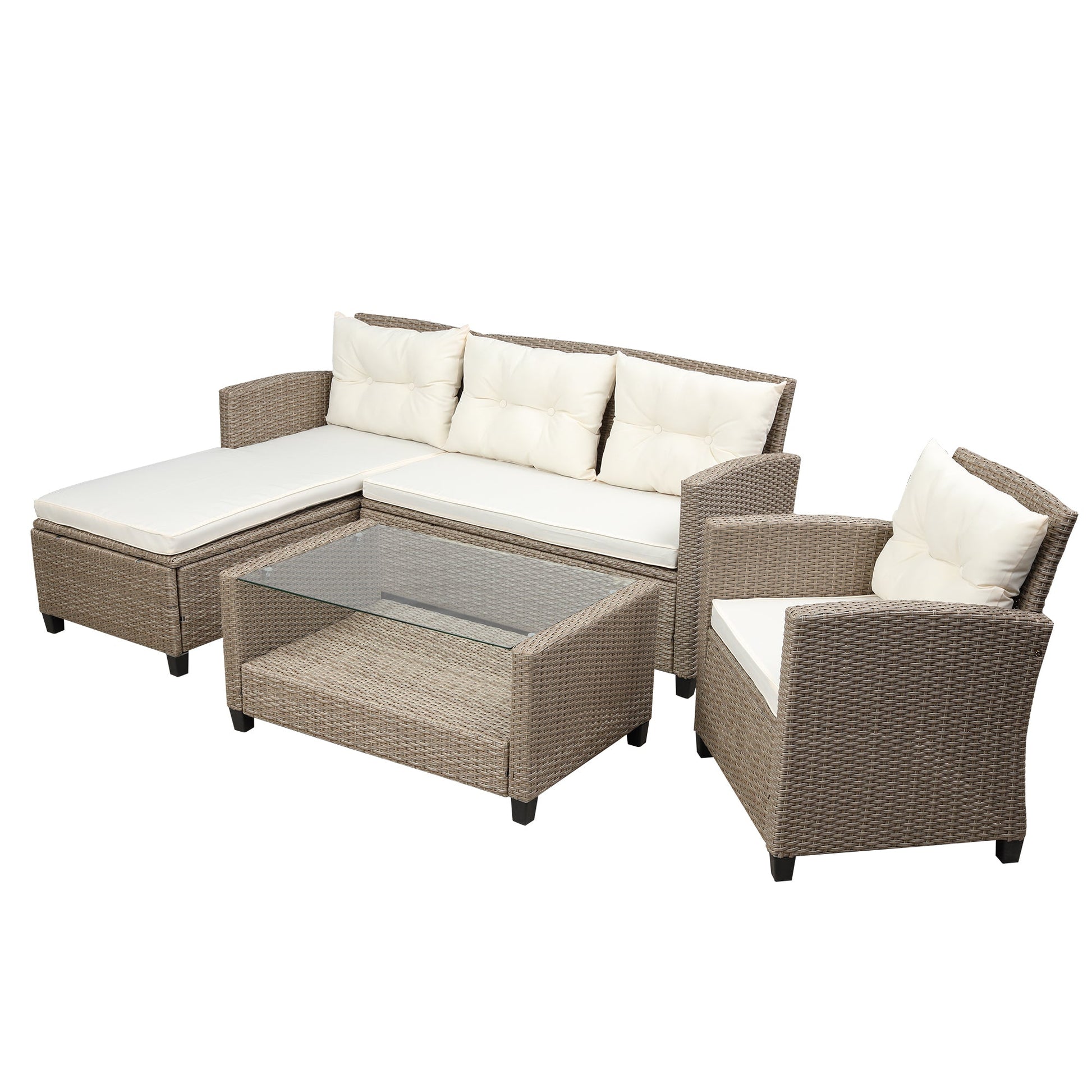 Wicker Patio Set for Outdoor