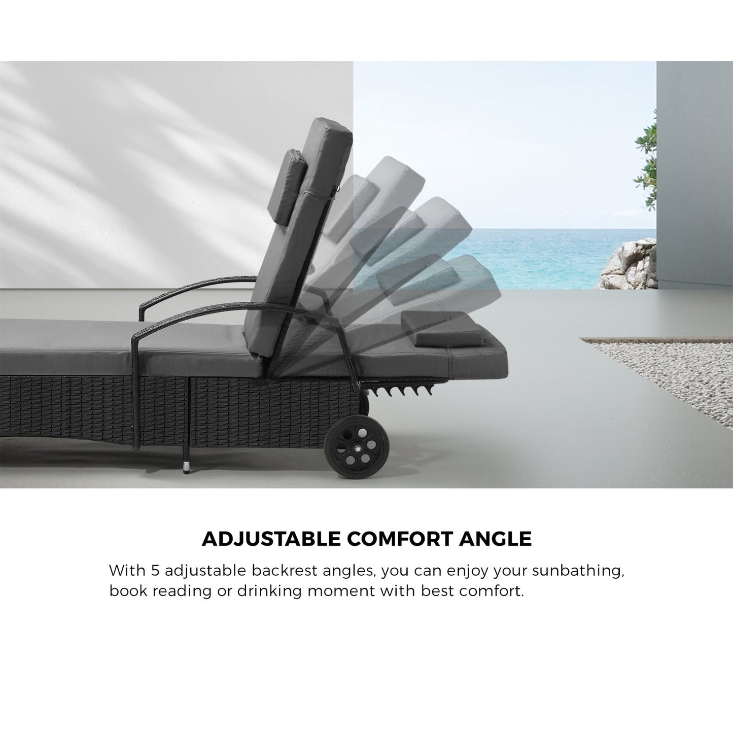 Wicker Sun Lounge Chairs