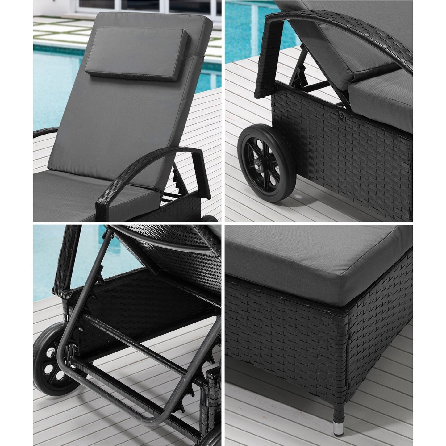 Wicker Sun Lounge Chairs