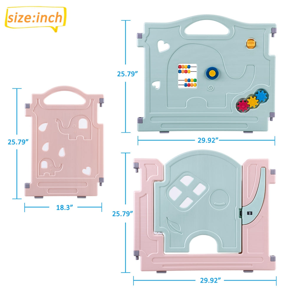 DreamHouse Kiddie Activity Centre Playpen Home Baby Safety Playards (Elephant Style)