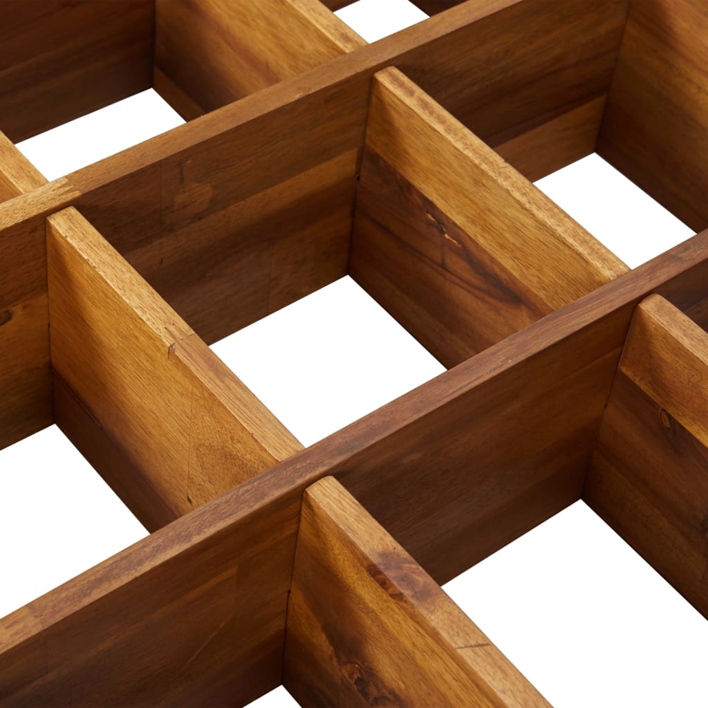 vidaXL Herb Garden Raised Bed Solid Wood Acacia 60x60x15 cm