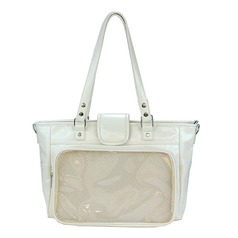 Streetwear anime shoulder bag for concerts and festivals