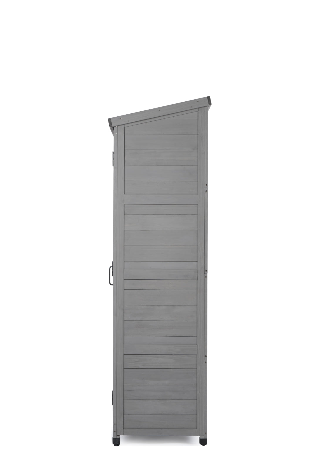 Outdoor Storage Cabinet With Metal Top, 68Tall Garden Shed For Yard