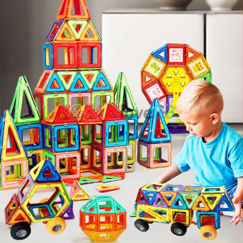 100-Piece Magnetic Blocks for Children Building Set