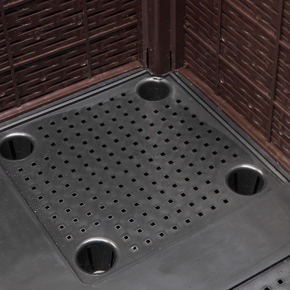 2PCS Brown Free Splicing Injection Molded Planter Box