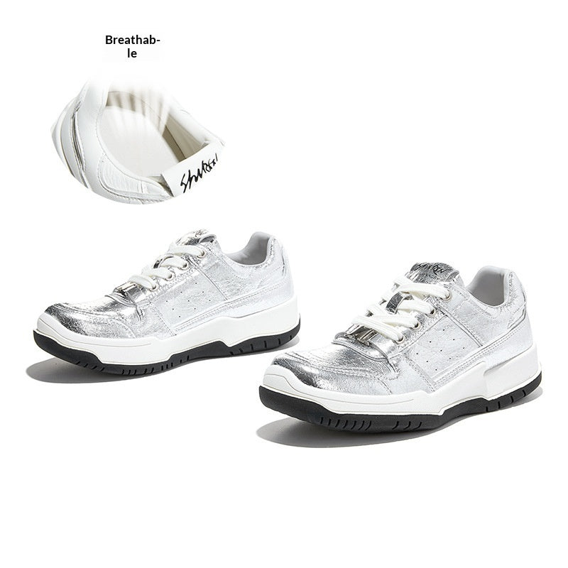 Chunky-soled Casual Versatile Flat Womens Shoes
