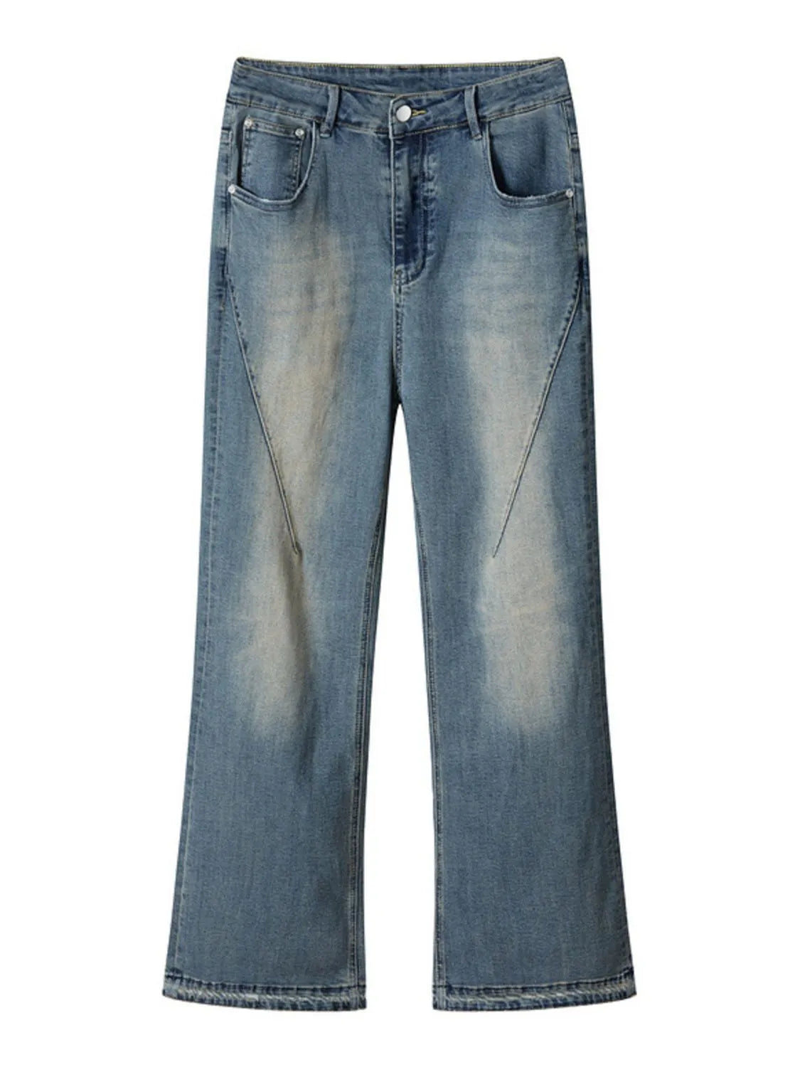 Men's Loose Fit Jeans in classic denim, perfect for casual everyday wear.
