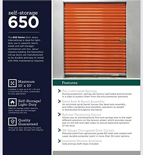 DuroSteel 8x8 metal roll-up door hardware