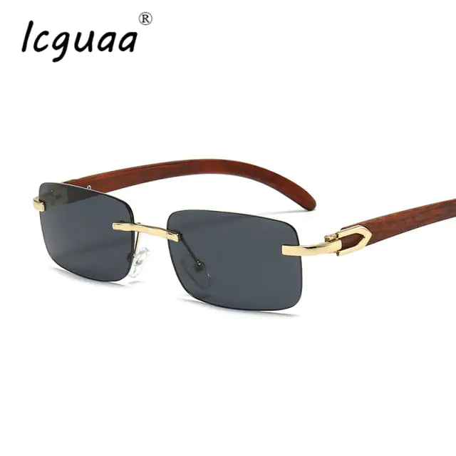 Rimless Steampunk Sunglasses