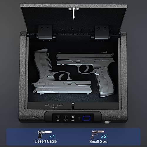 Biometric gun safe with fingerprint digital lock