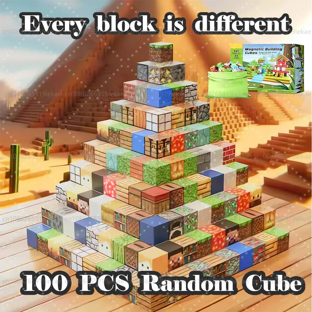 Magnetic Building Blocks Set for Kids - STEM Educational Toy for 3+