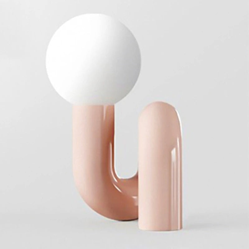 Postmodern Resin Curl Lamp