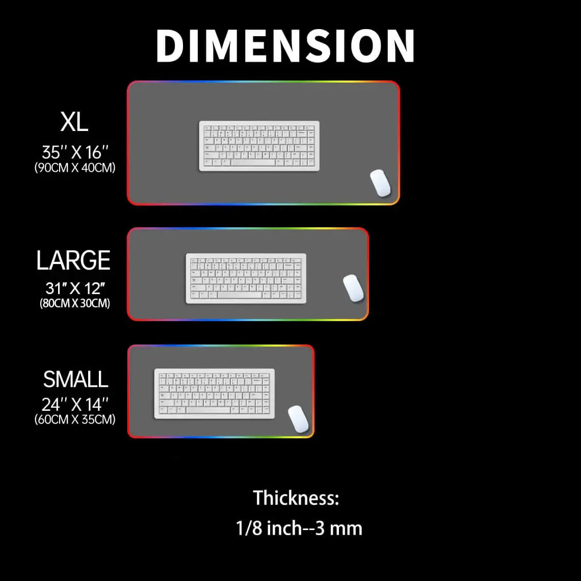 Golden Japanese Dragon Mouse Pad