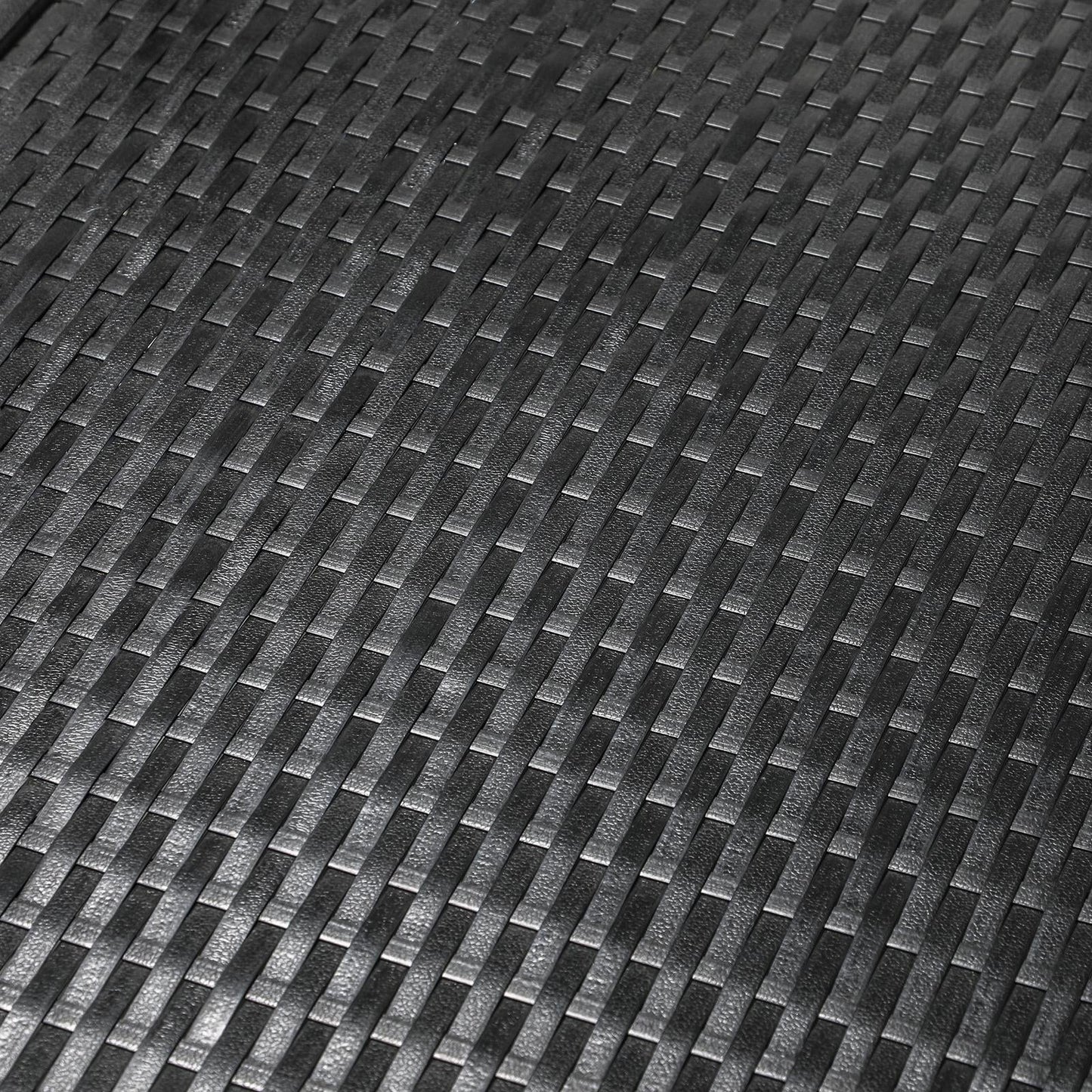 Livsip 2x Sun Lounge Wicker Lounger Chair Outdoor Furniture Day Bed Garden Black