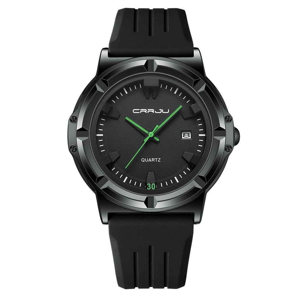 Sports couples watch with alloy calendar display and modern style