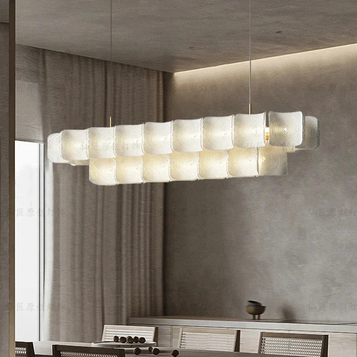 Wabi-Sabi Acrylic Pendant Light – Elegant Dining & Living Room Art Decor