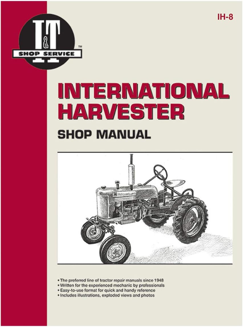 Tractor Repair Manuals – Complete Service Manual Replacement for Case/International Tractors, Compatible with IH-8, A, AV, B, C, H, M, and more