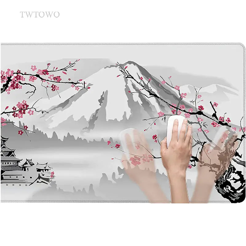 Elegant Sakura Mouse Pad – Soft, Aesthetic & Non-Slip Design