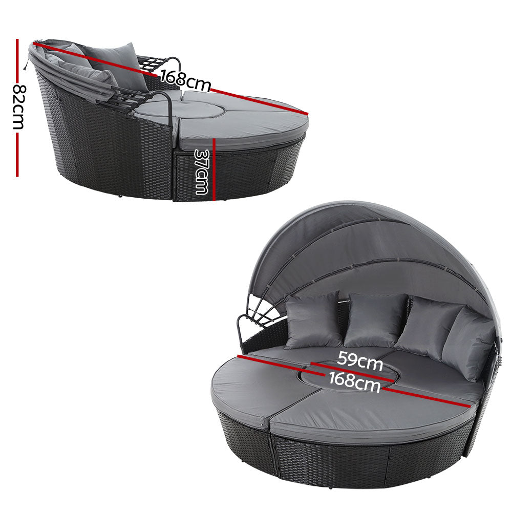 wicker sun lounge set