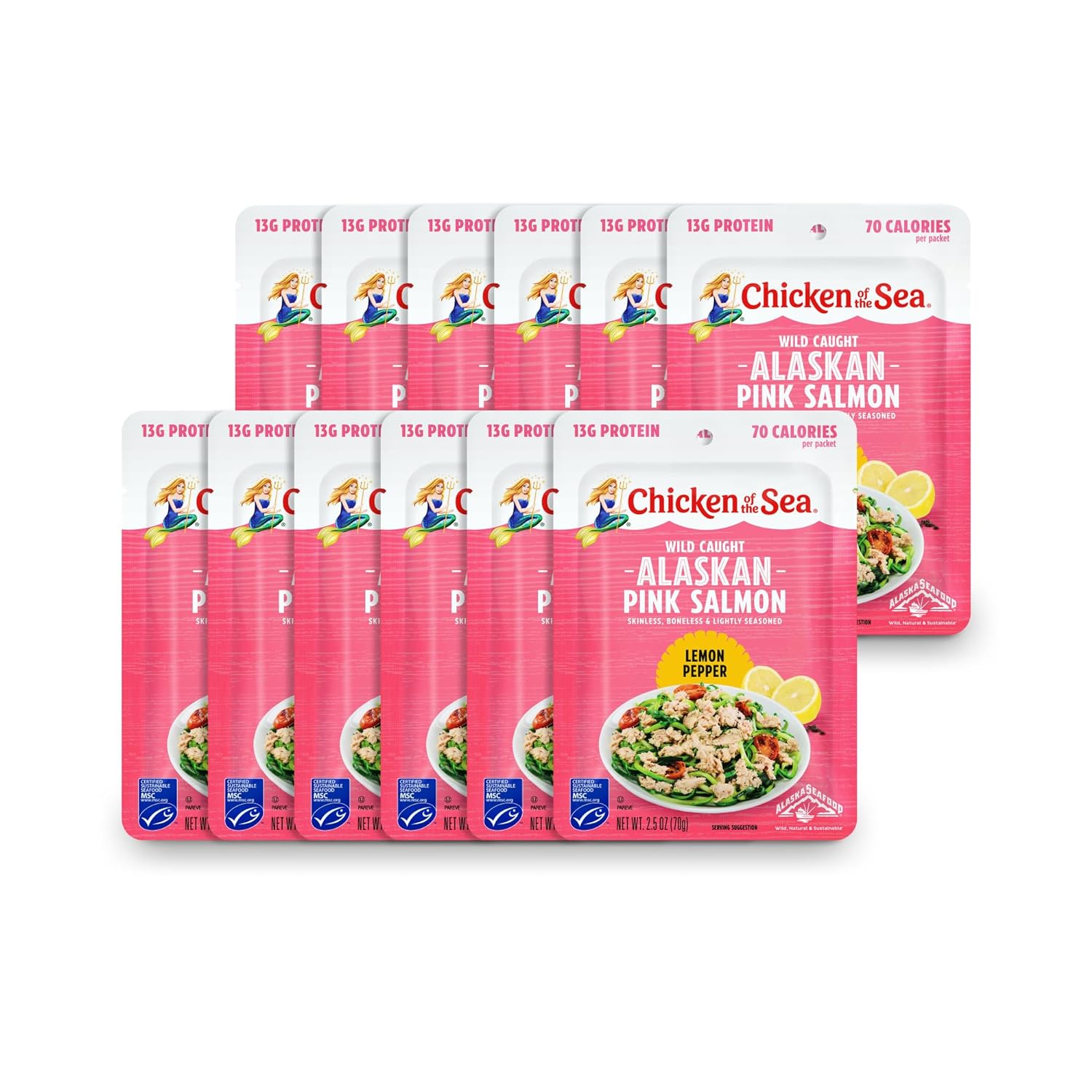 wild caught pink salmon