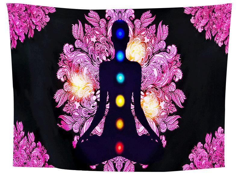 yoga room tapestry