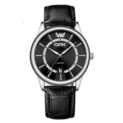 Single-calendar Waterproof Quartz Mens Watch