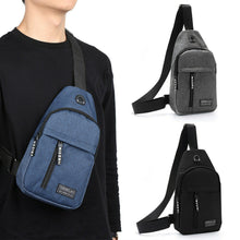 Men's Sling Bag Crossbody Chest Shoulder Pack Sports Travel Backpack Black
