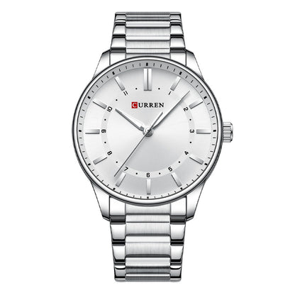 Mens Round Large-Dial Waterproof Watch