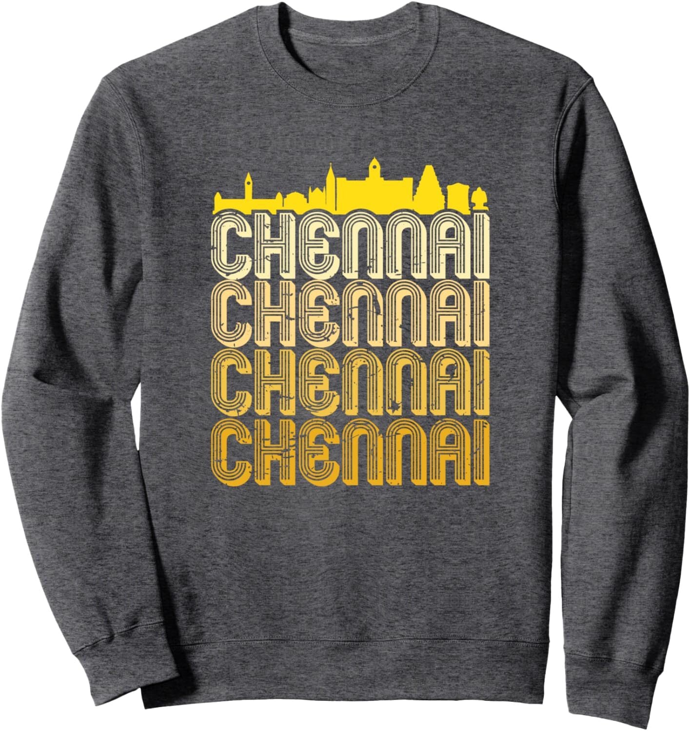 Chennai Madras Sky Vintage Tamil Nadu Sweatshirt - Stylish Tamil Heritage Apparel