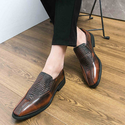 Loafer Trendy Retro British Slip-on Leather Shoes