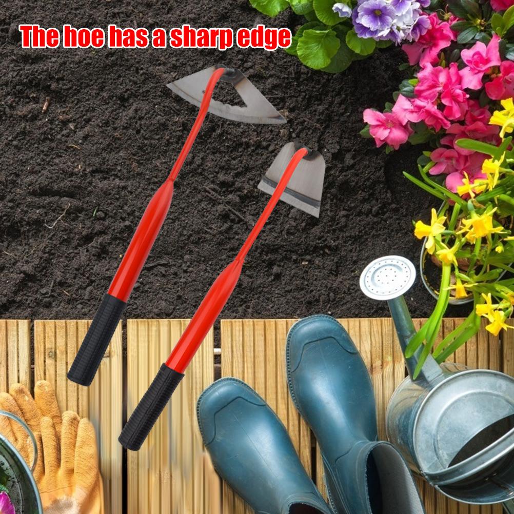 Hand Steel Hoe Garden Planting Hoe Portable Steel Weeding and Loosening Soil Tool Gardening Tool