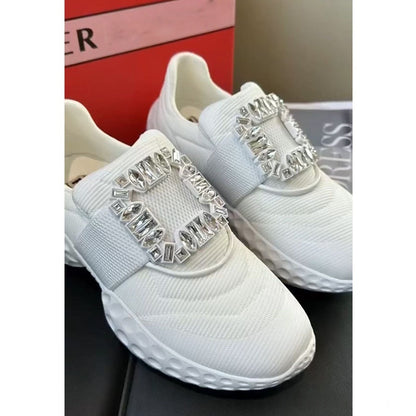 Rhinestone Dad Shoes Womens 2025 Early Spring New Chunky Sole