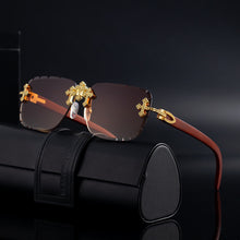 retro-frameless-diamond-sunglasses-front-view