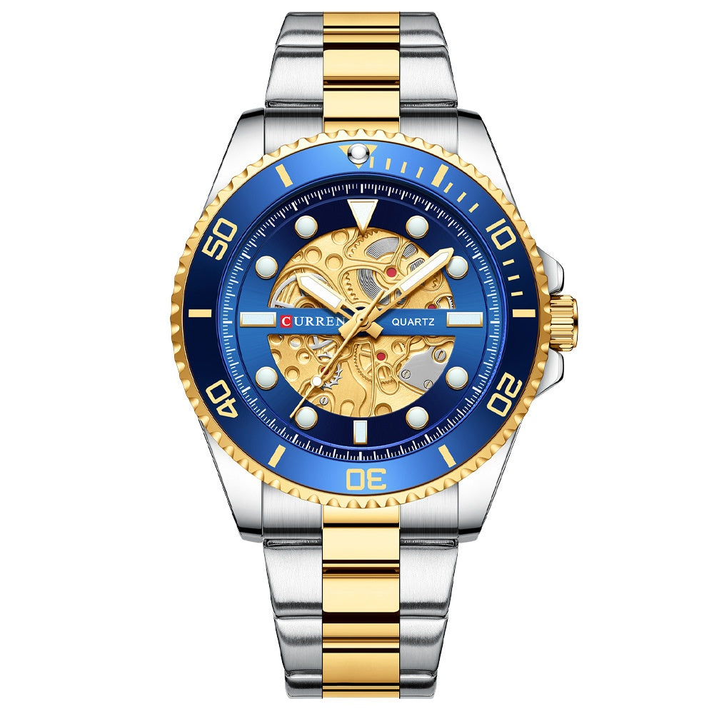 Business Quartz Mens Waterproof Round Watch