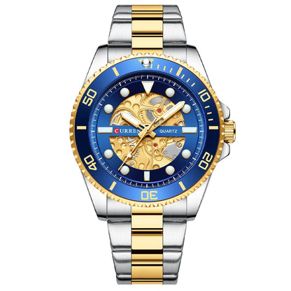 Business Quartz Mens Waterproof Round Watch