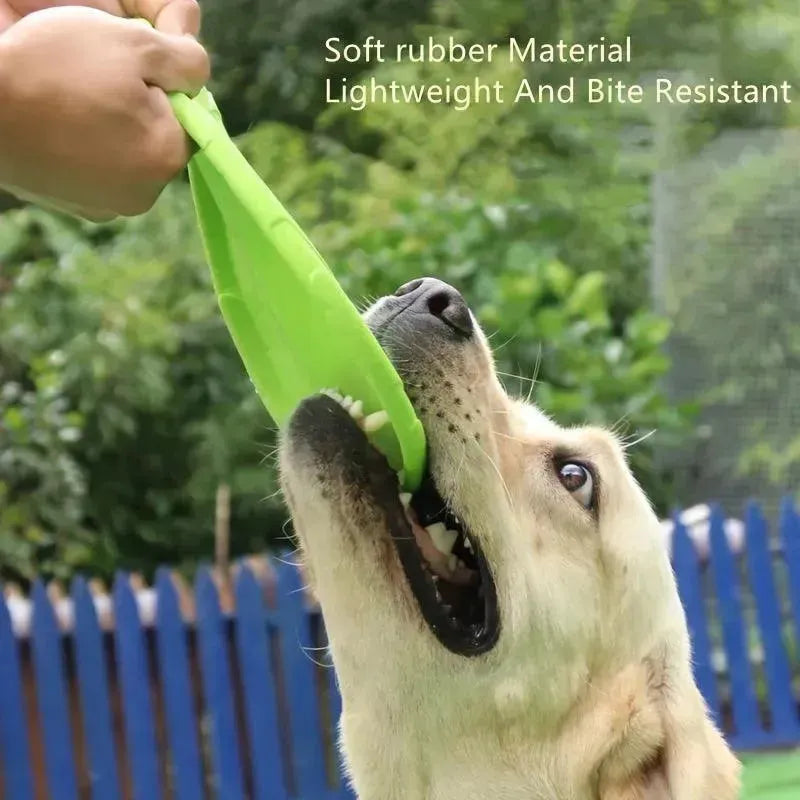Durable Silicone Dog Training Flying Disc - Safe & Interactive Toy