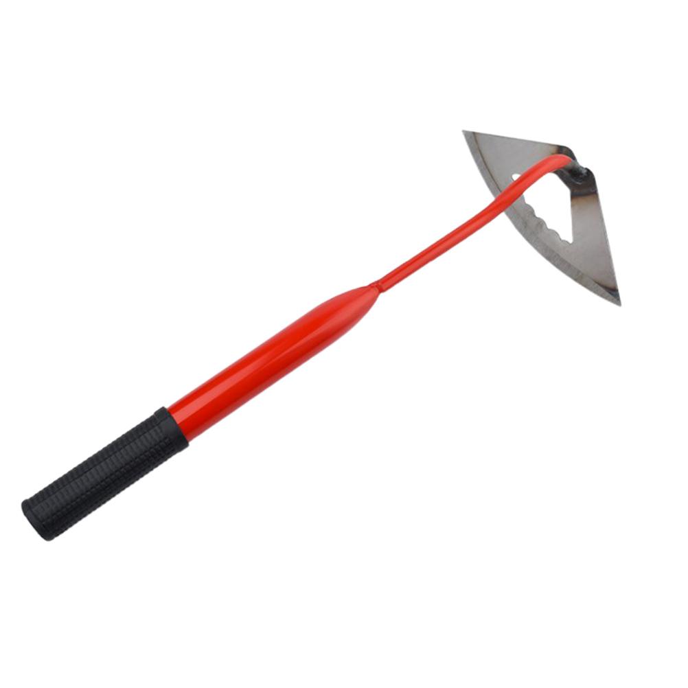 Hand Steel Hoe Garden Planting Hoe Portable Steel Weeding and Loosening Soil Tool Gardening Tool
