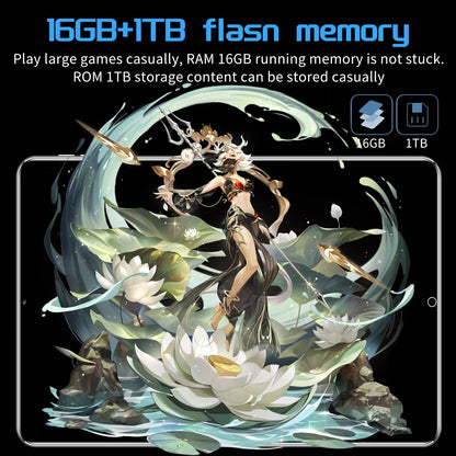 2025 5G Android Tablet with 10.36 inch display, 16GB RAM, 1TB ROM, and 10-core processor