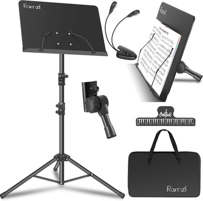 Adjustable Sheet Music Stand with Carrying Bag