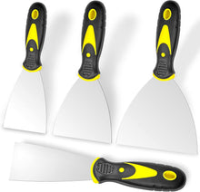 4-piece stainless steel putty knife