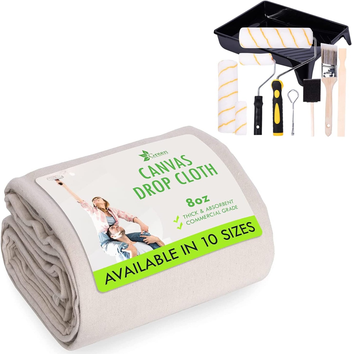 Canvas tarp for paint protection