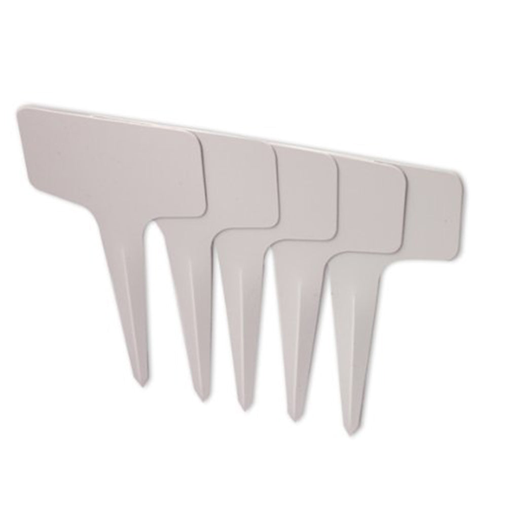 100 pcs PVC Garden Labels White Gardening Plant Sorting Sign Tag Ticket Plastic Writing Plate Board Plug